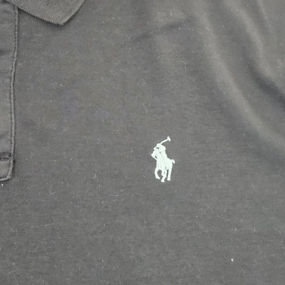 Polo Ralph Lauren‎ Mens Pima Soft Touch Cotton Polo Shirt Black Large Short Slv